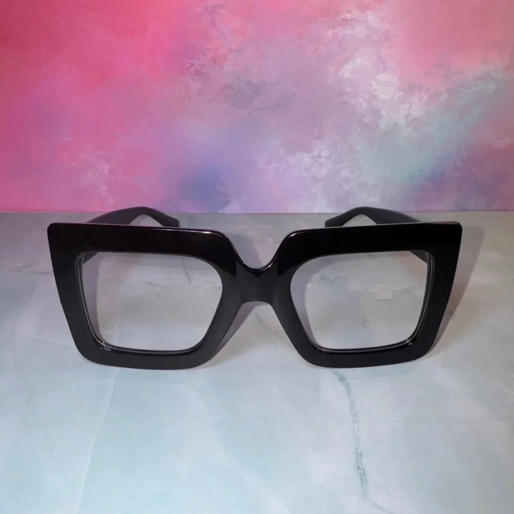 Black Square Biz Fashion Glasses